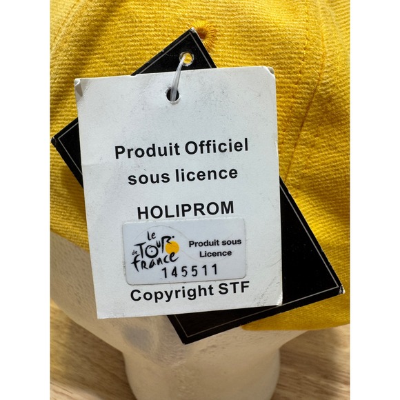 Vtg NOS Official Le Tour de France Adjustable Cycling Hat Cap Florescent Visor - Picture 11 of 17